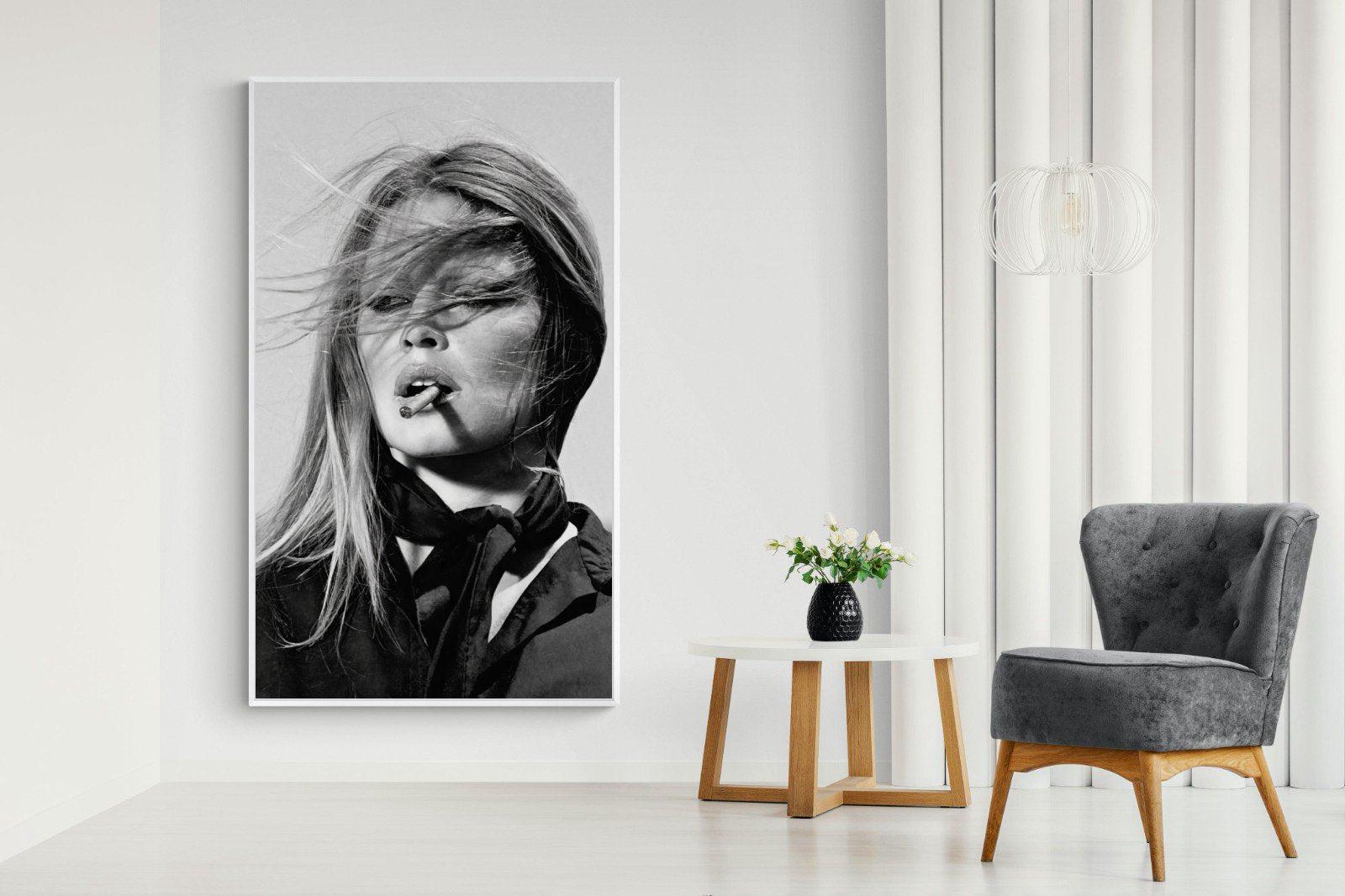 Brigitte Bardot-Wall_Art-130 x 220cm-Mounted Canvas-White-Pixalot