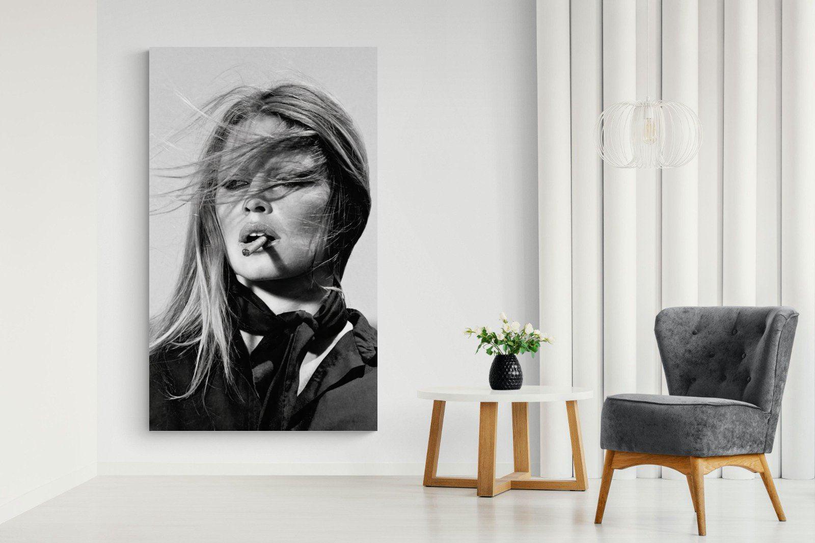 Brigitte Bardot-Wall_Art-130 x 220cm-Mounted Canvas-No Frame-Pixalot