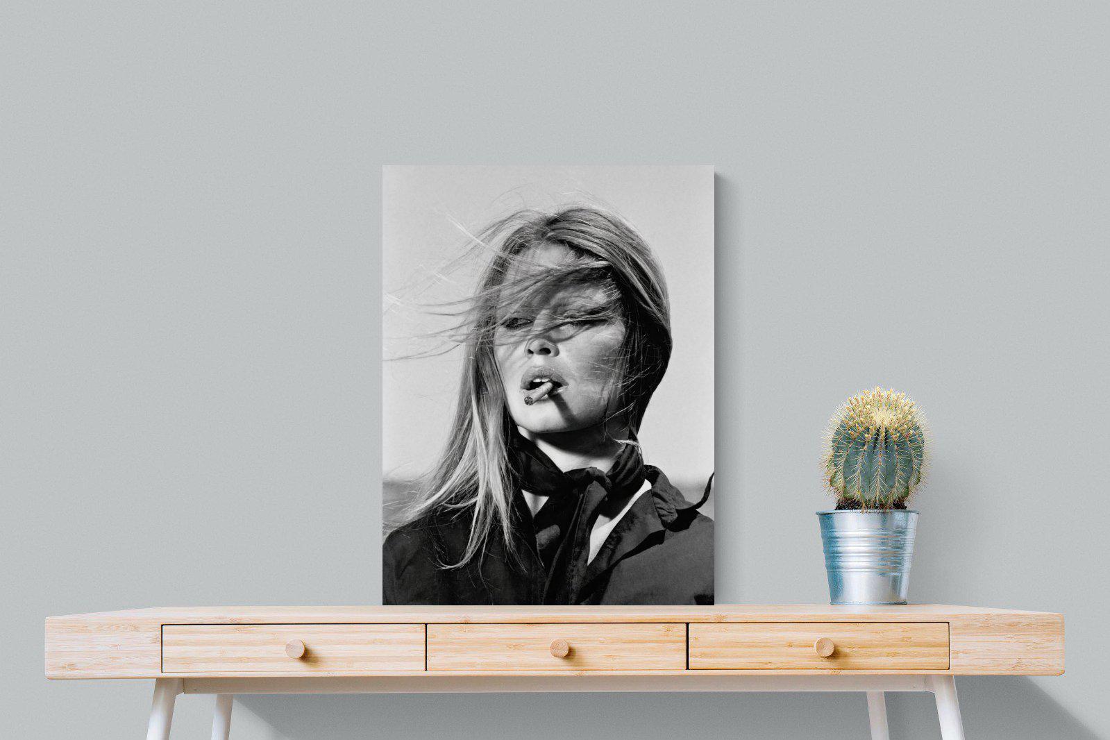 Brigitte Bardot-Wall_Art-60 x 80cm-Mounted Canvas-No Frame-Pixalot