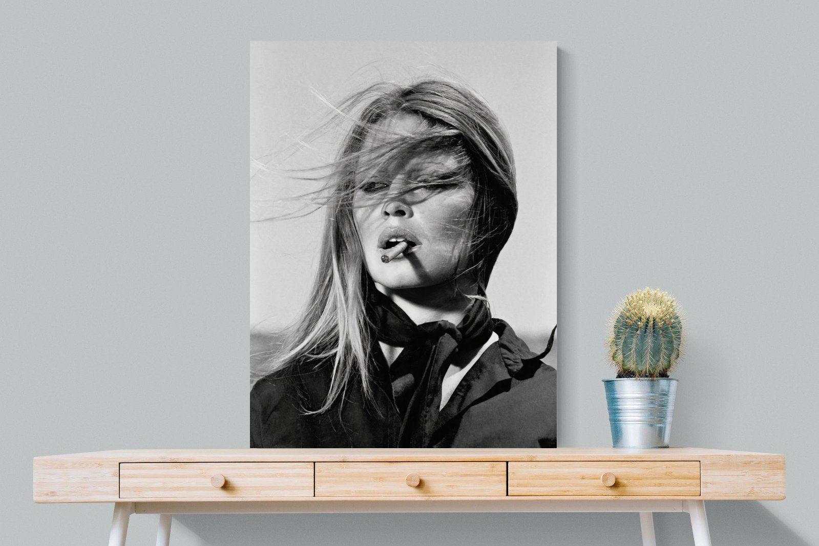Brigitte Bardot-Wall_Art-75 x 100cm-Mounted Canvas-No Frame-Pixalot