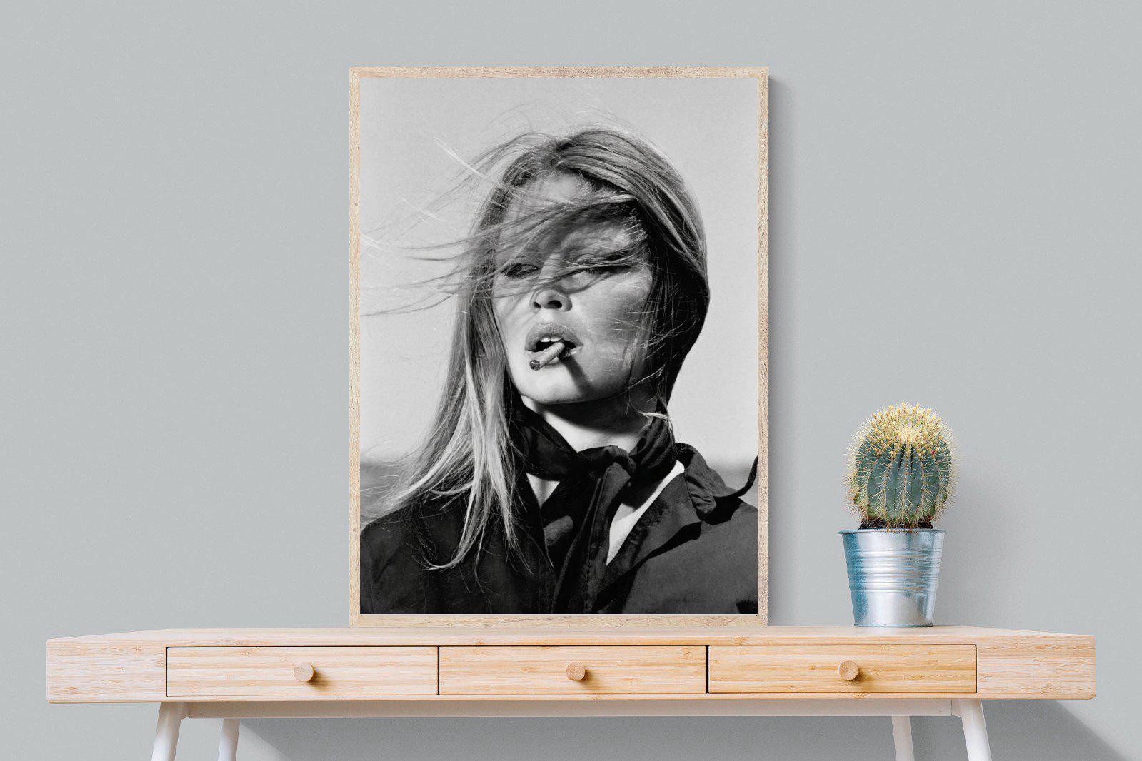Brigitte Bardot-Wall_Art-75 x 100cm-Mounted Canvas-Wood-Pixalot