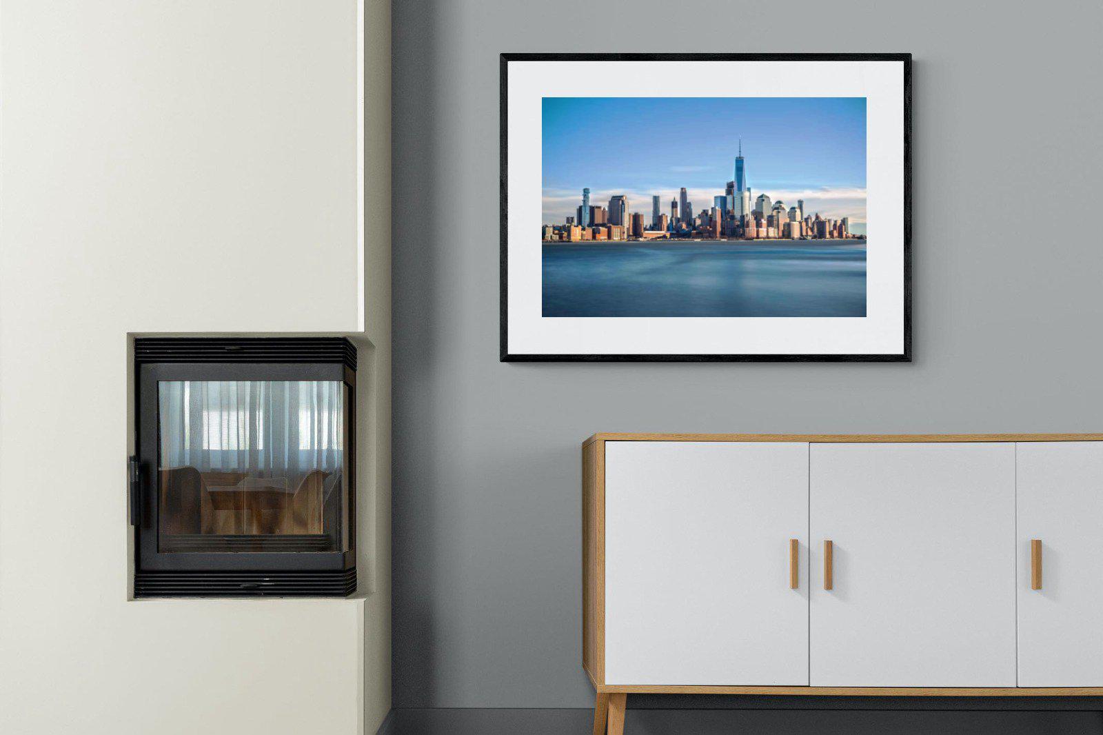 Brooklyn-Wall_Art-100 x 75cm-Framed Print-Black-Pixalot
