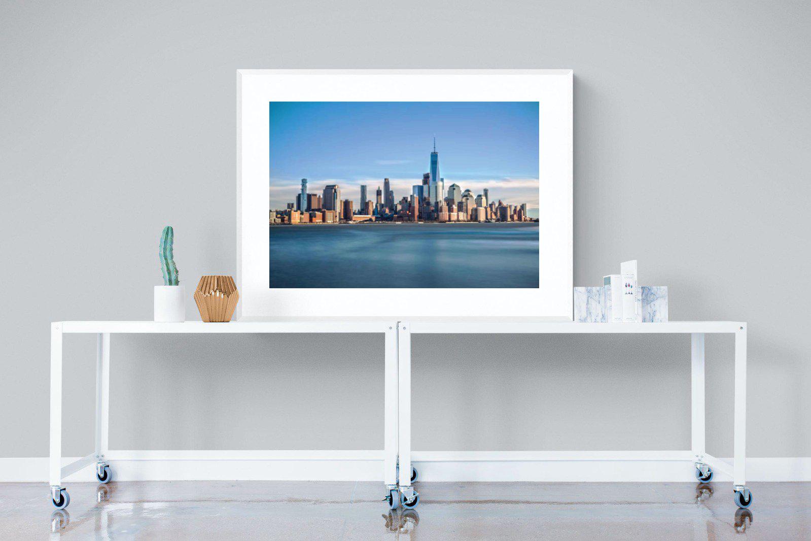 Brooklyn-Wall_Art-120 x 90cm-Framed Print-White-Pixalot