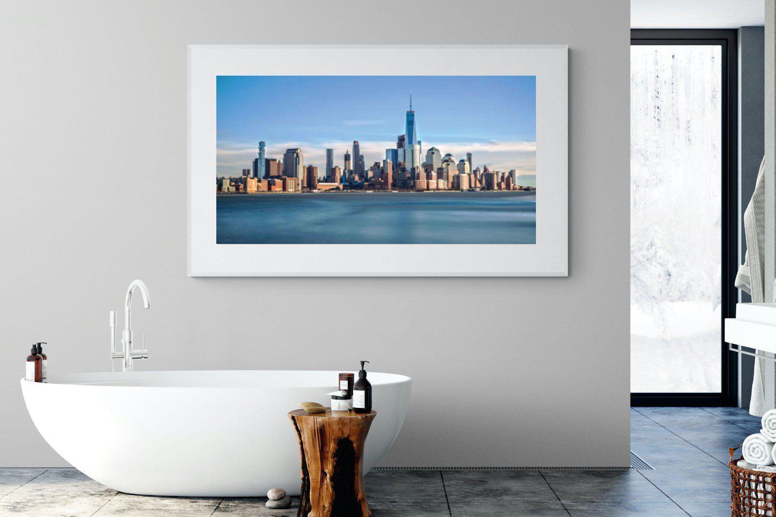 Brooklyn-Wall_Art-180 x 110cm-Framed Print-White-Pixalot