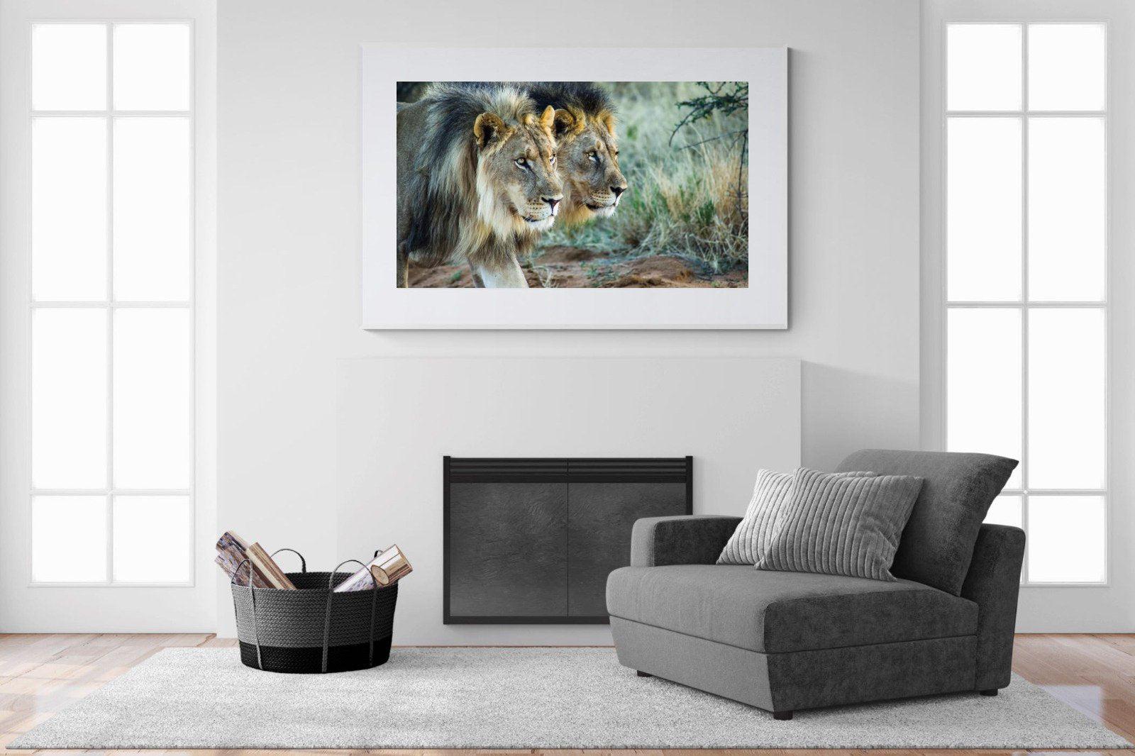 Brothers in Arms-Wall_Art-150 x 100cm-Framed Print-White-Pixalot