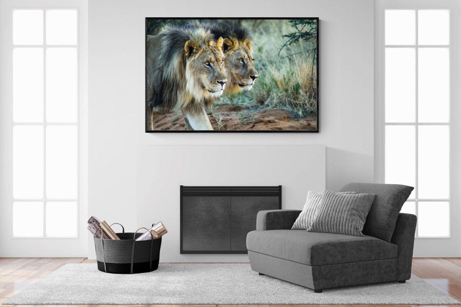 Brothers in Arms-Wall_Art-150 x 100cm-Mounted Canvas-Black-Pixalot