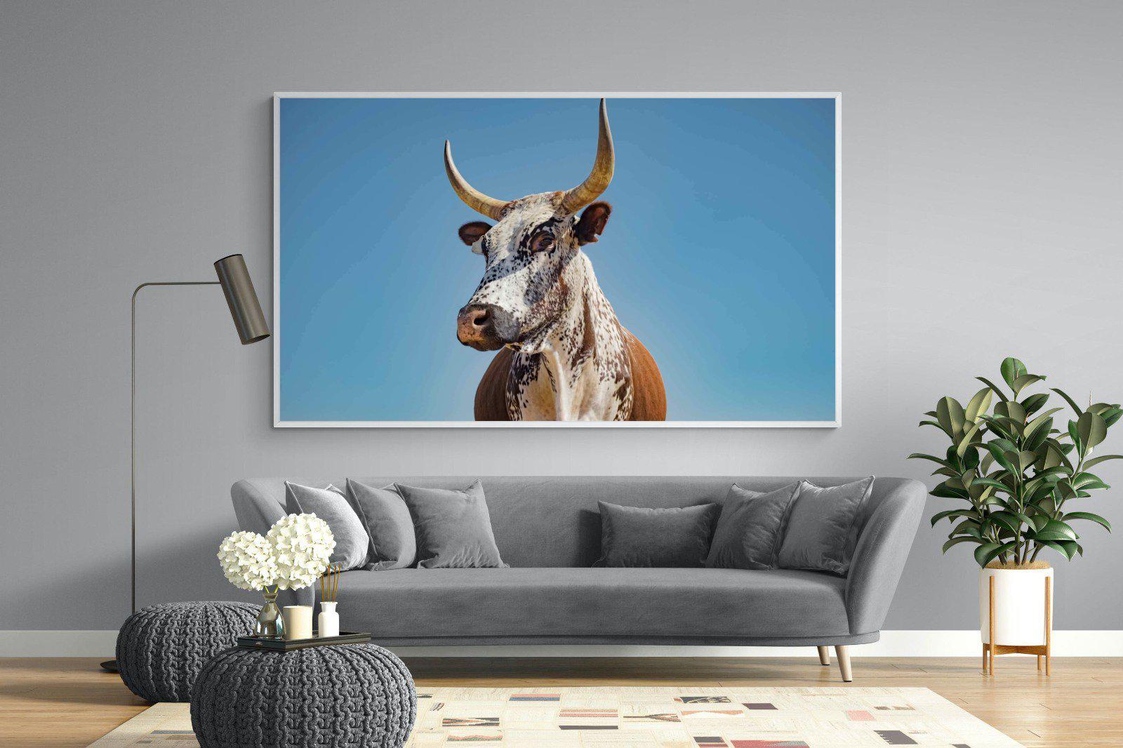 Brown Nguni-Wall_Art-220 x 130cm-Mounted Canvas-White-Pixalot