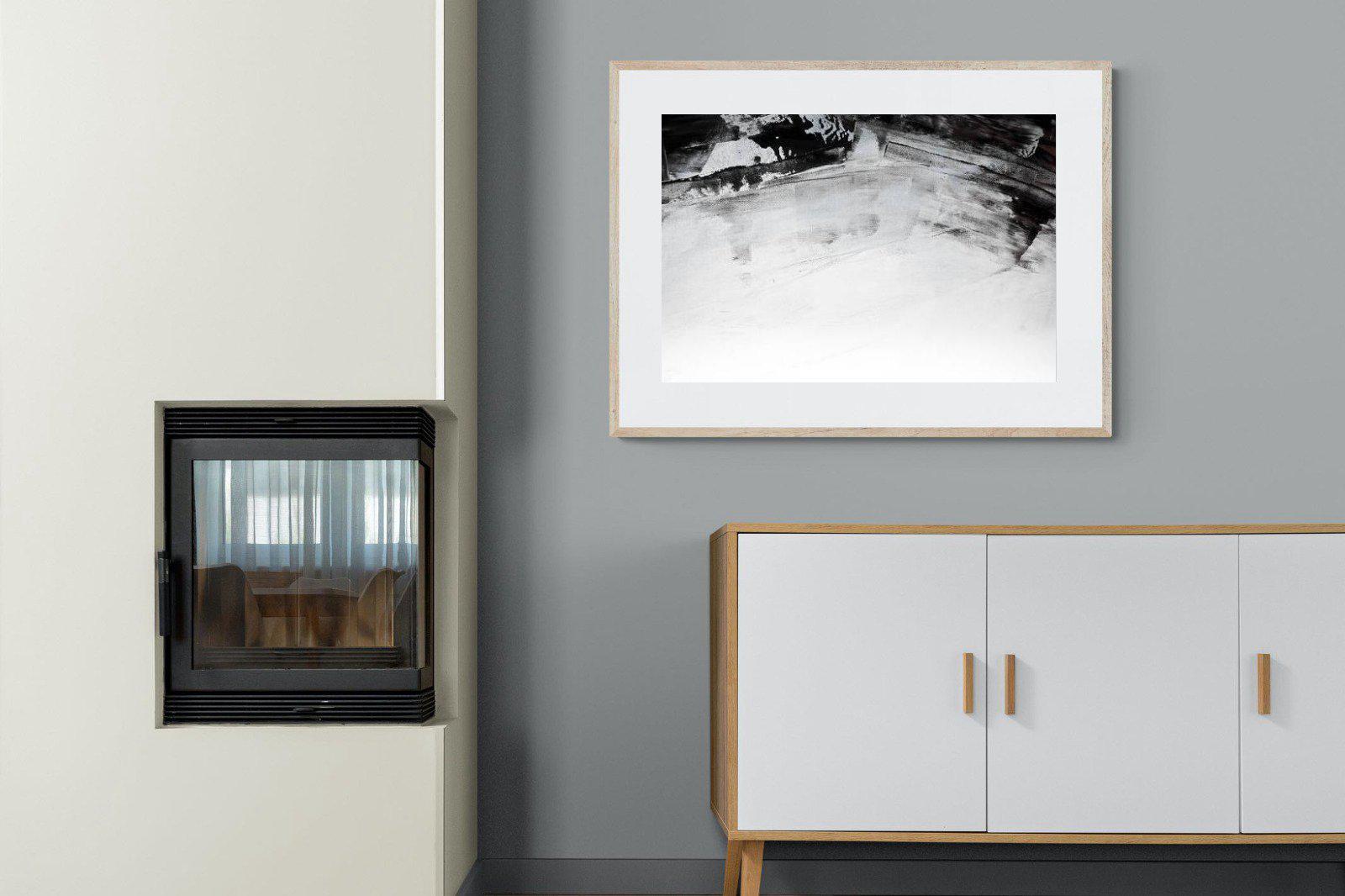 Brush Strokes-Wall_Art-100 x 75cm-Framed Print-Wood-Pixalot