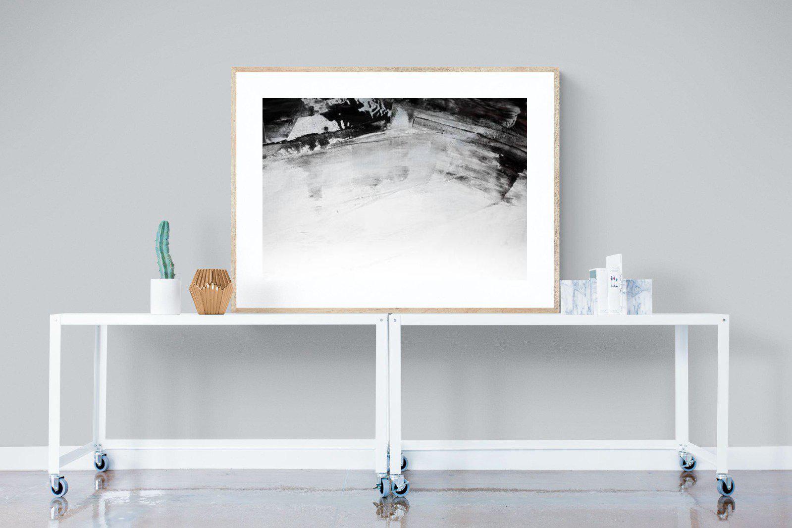 Brush Strokes-Wall_Art-120 x 90cm-Framed Print-Wood-Pixalot