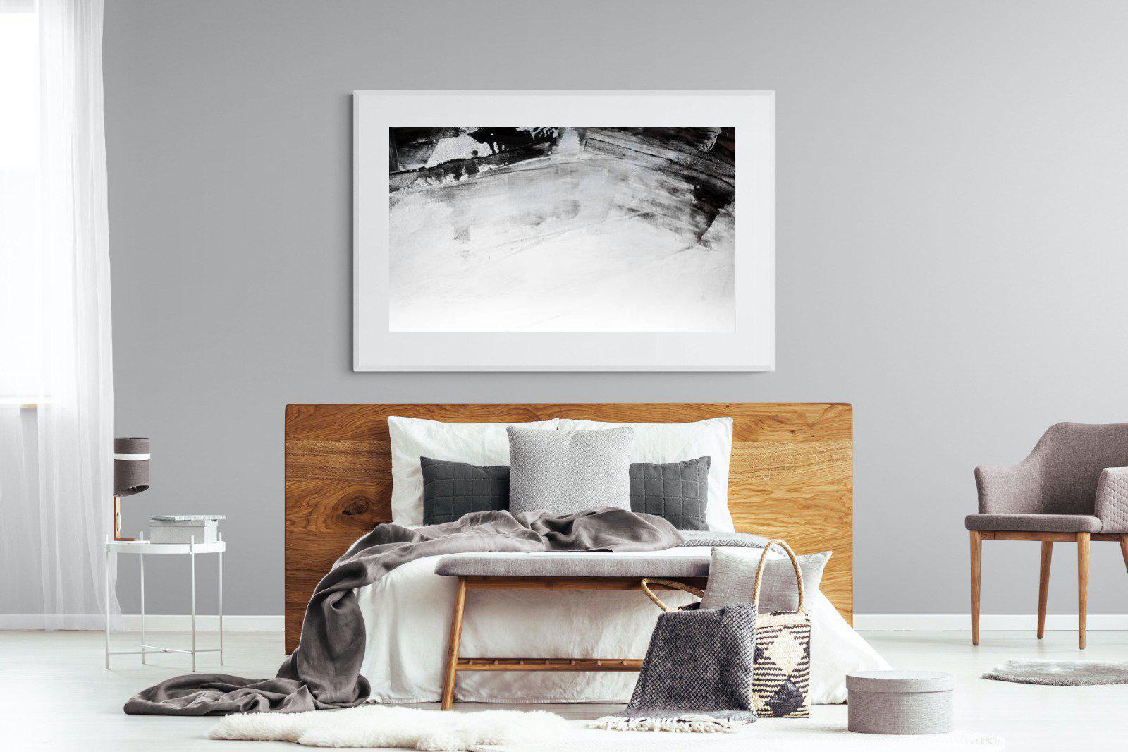 Brush Strokes-Wall_Art-150 x 100cm-Framed Print-White-Pixalot