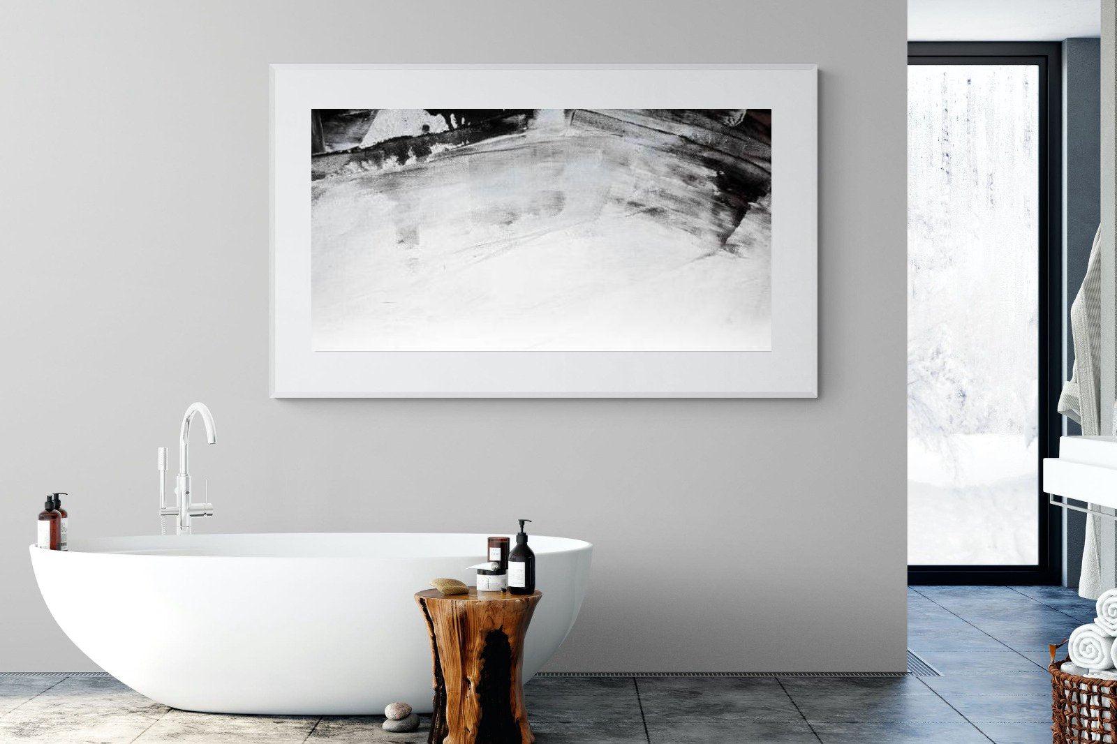 Brush Strokes-Wall_Art-180 x 110cm-Framed Print-White-Pixalot
