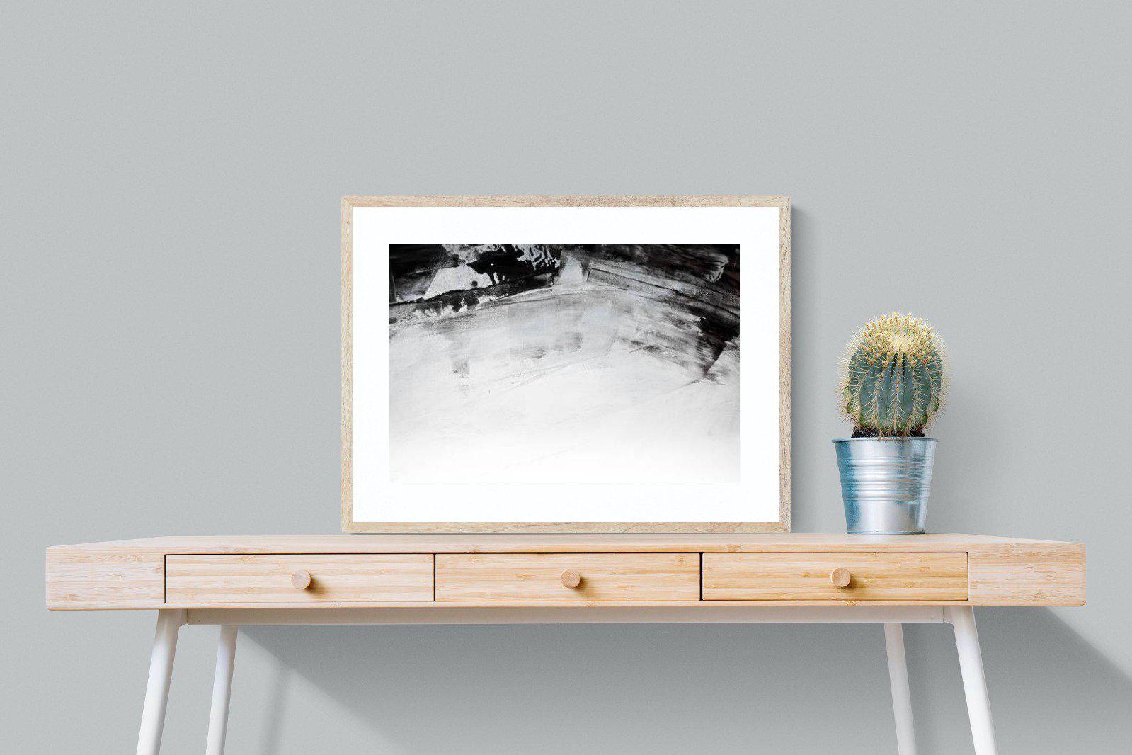 Brush Strokes-Wall_Art-80 x 60cm-Framed Print-Wood-Pixalot