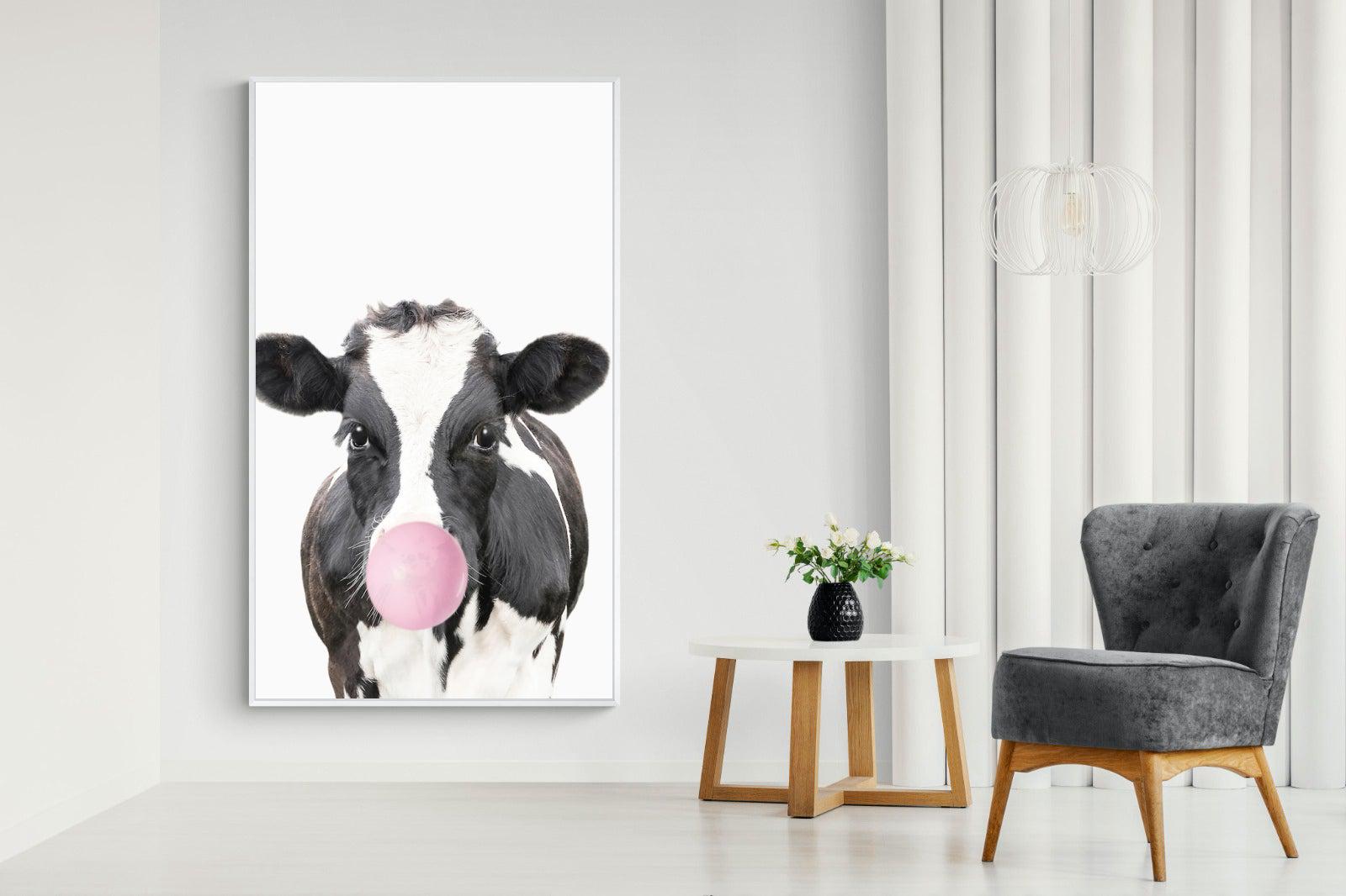 Bubblegum Cow-Wall_Art-Pixalot