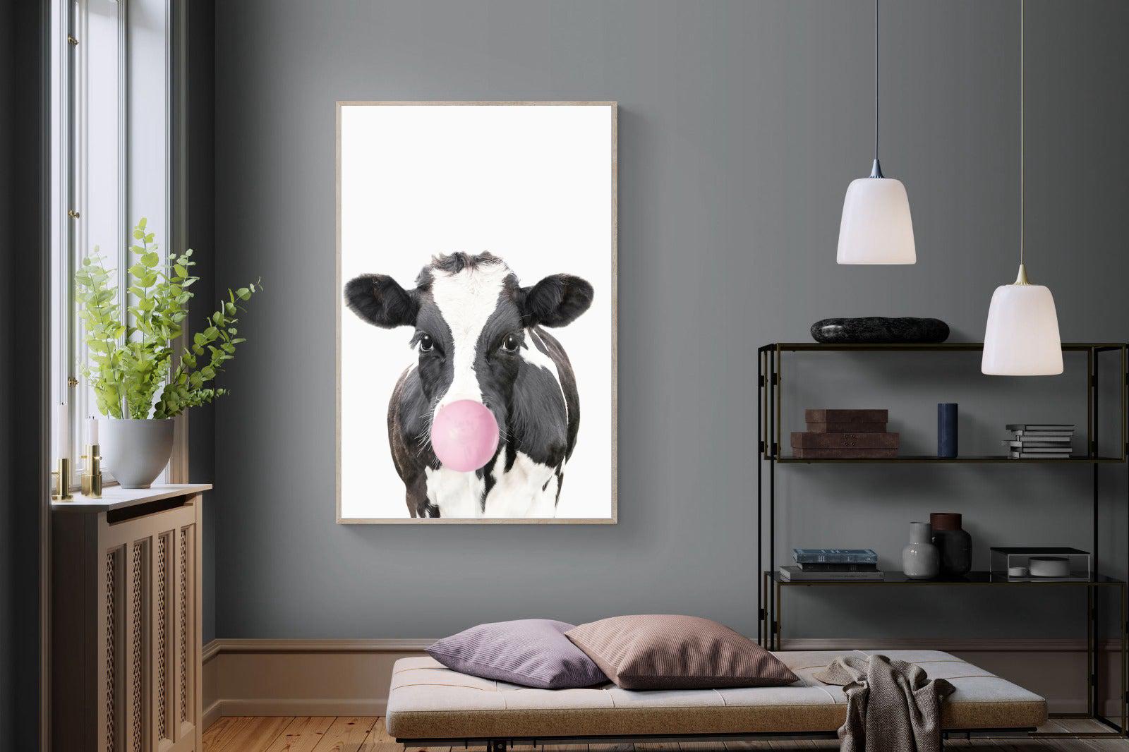 Bubblegum Cow-Wall_Art-Pixalot