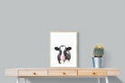 Bubblegum Cow-Wall_Art-45 x 60cm-Framed Print-Wood-Pixalot