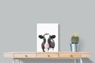 Bubblegum Cow-Wall_Art-45 x 60cm-Mounted Canvas-No Frame-Pixalot
