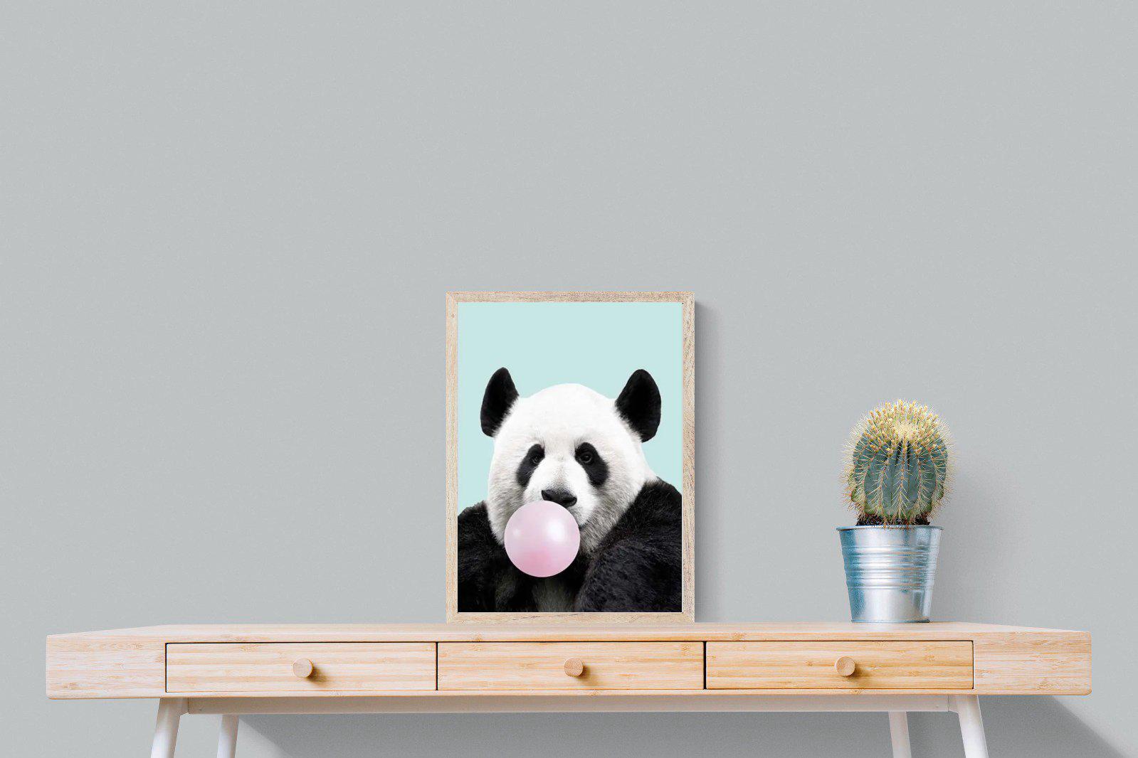 Bubblegum Panda-Wall_Art-45 x 60cm-Mounted Canvas-Wood-Pixalot