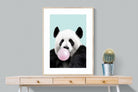 Bubblegum Panda-Wall_Art-75 x 100cm-Framed Print-Wood-Pixalot