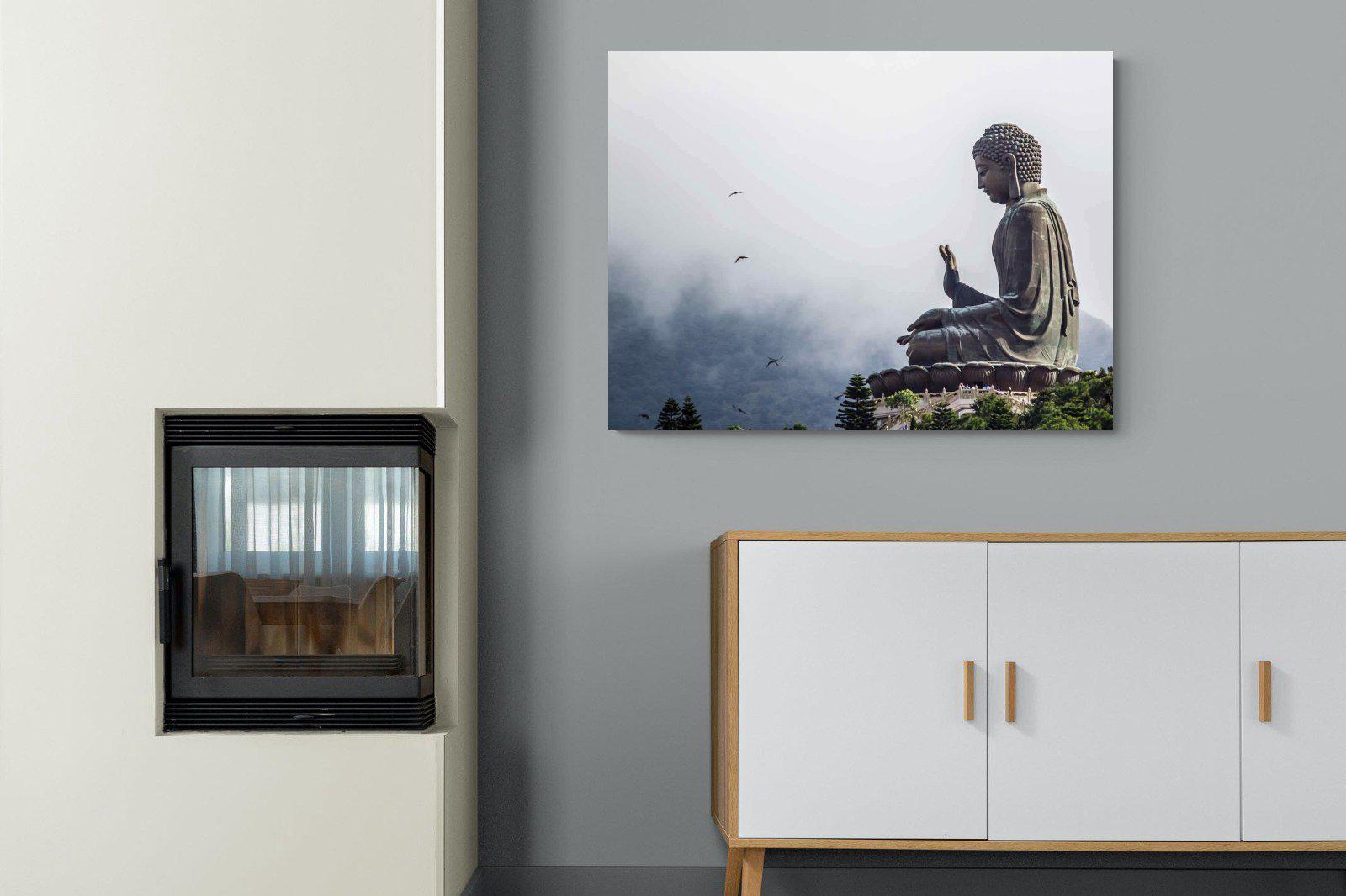 Buddha-Wall_Art-100 x 75cm-Mounted Canvas-No Frame-Pixalot