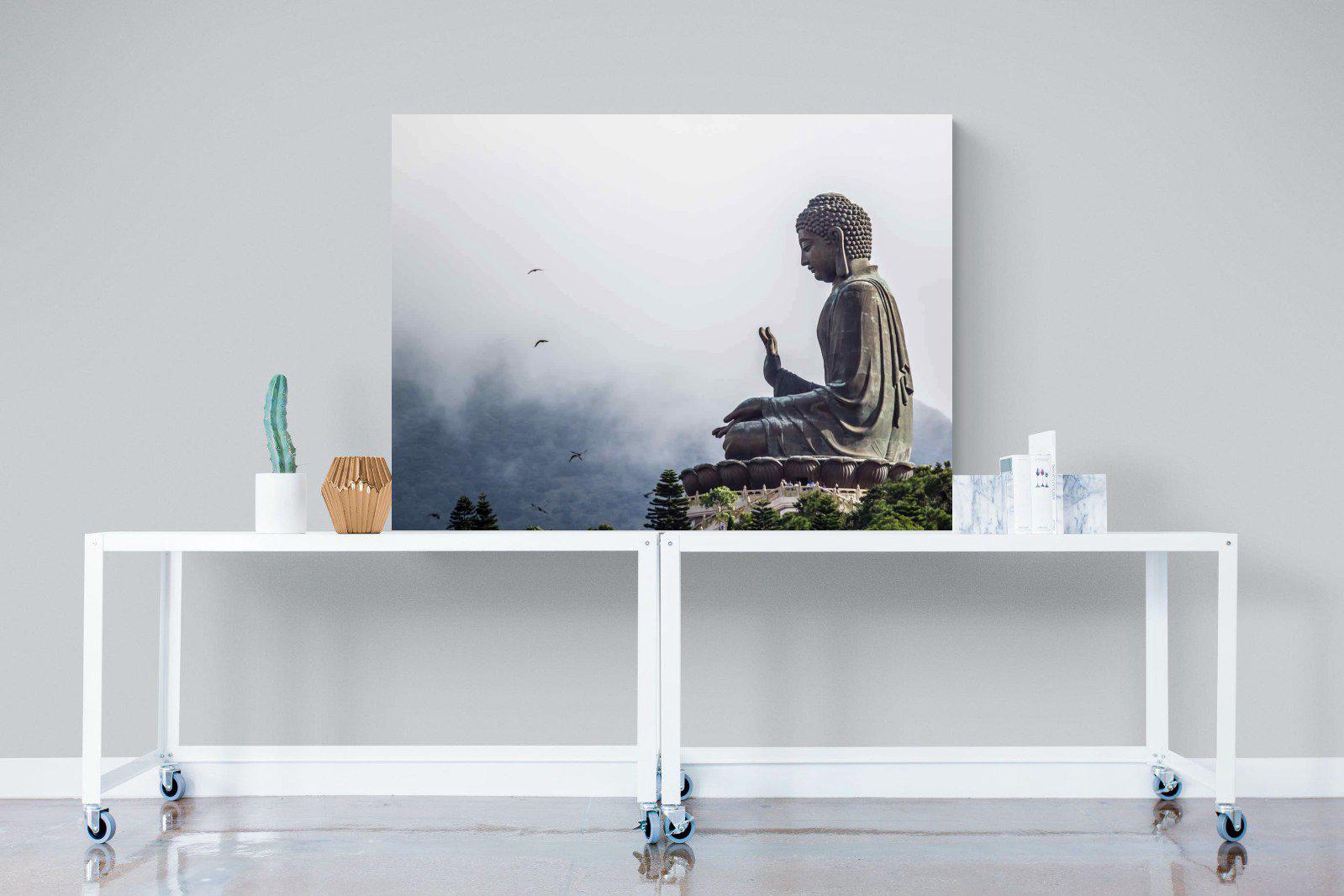 Buddha-Wall_Art-120 x 90cm-Mounted Canvas-No Frame-Pixalot