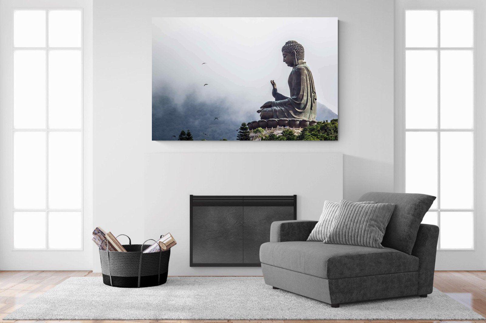 Buddha-Wall_Art-150 x 100cm-Mounted Canvas-No Frame-Pixalot