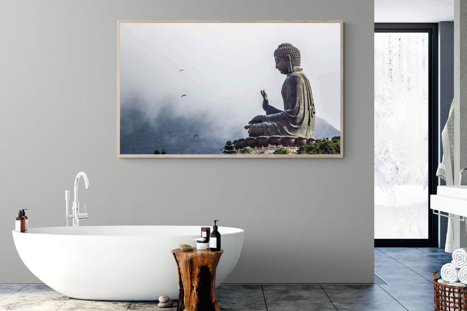 Buddha-Wall_Art-180 x 110cm-Mounted Canvas-Wood-Pixalot