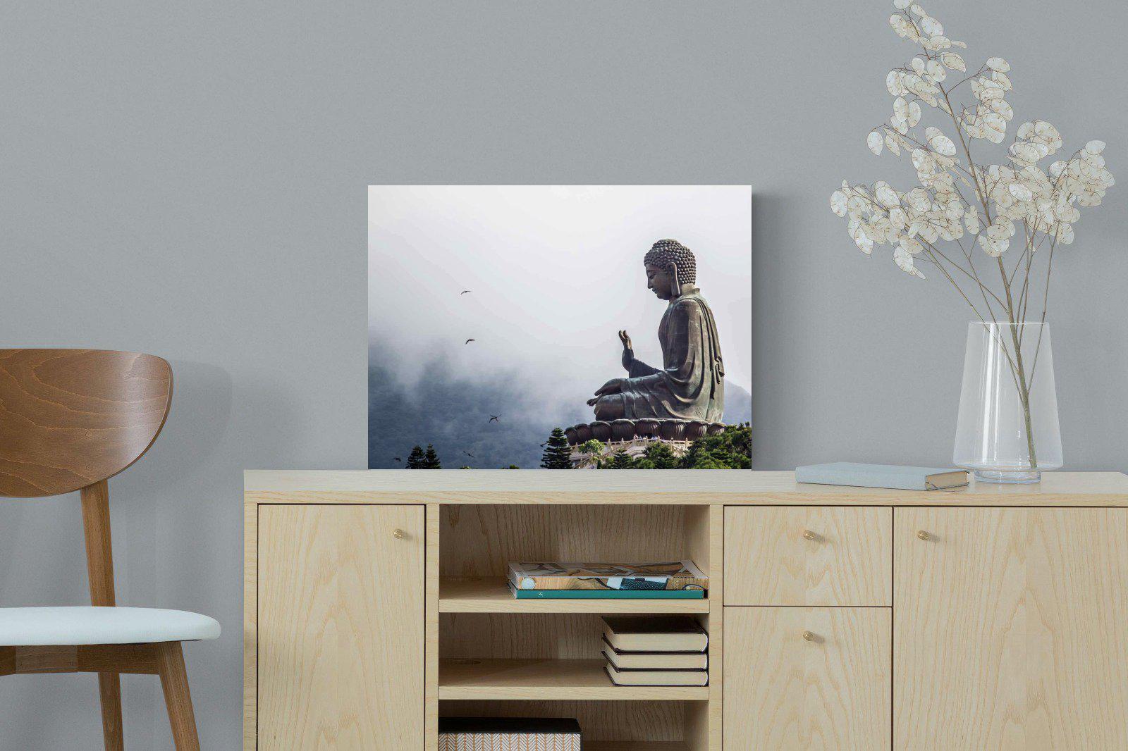 Buddha-Wall_Art-60 x 45cm-Mounted Canvas-No Frame-Pixalot