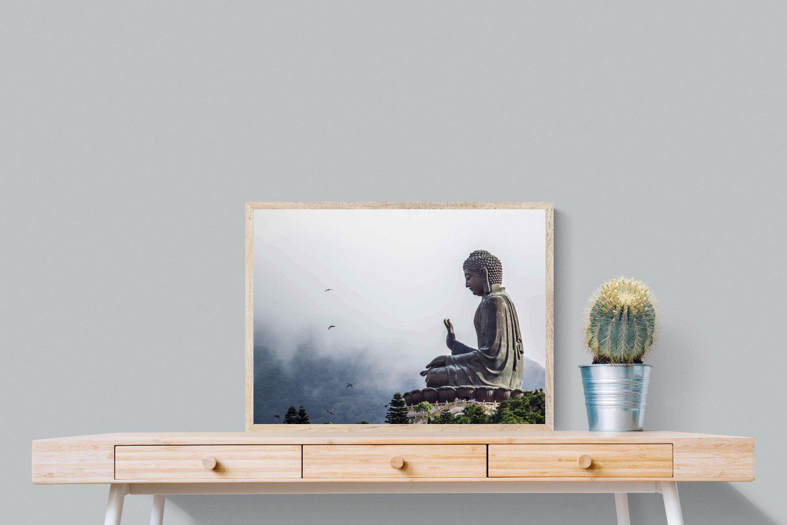 Buddha-Wall_Art-80 x 60cm-Mounted Canvas-Wood-Pixalot