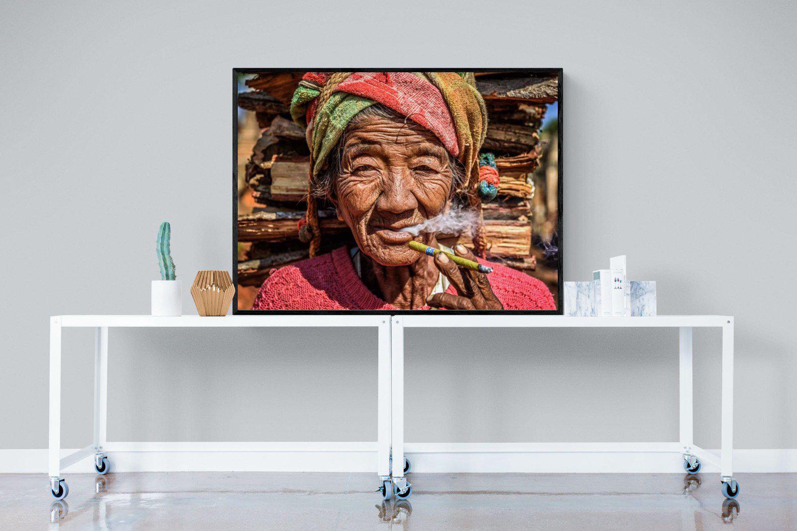 Burma-Wall_Art-120 x 90cm-Mounted Canvas-Black-Pixalot