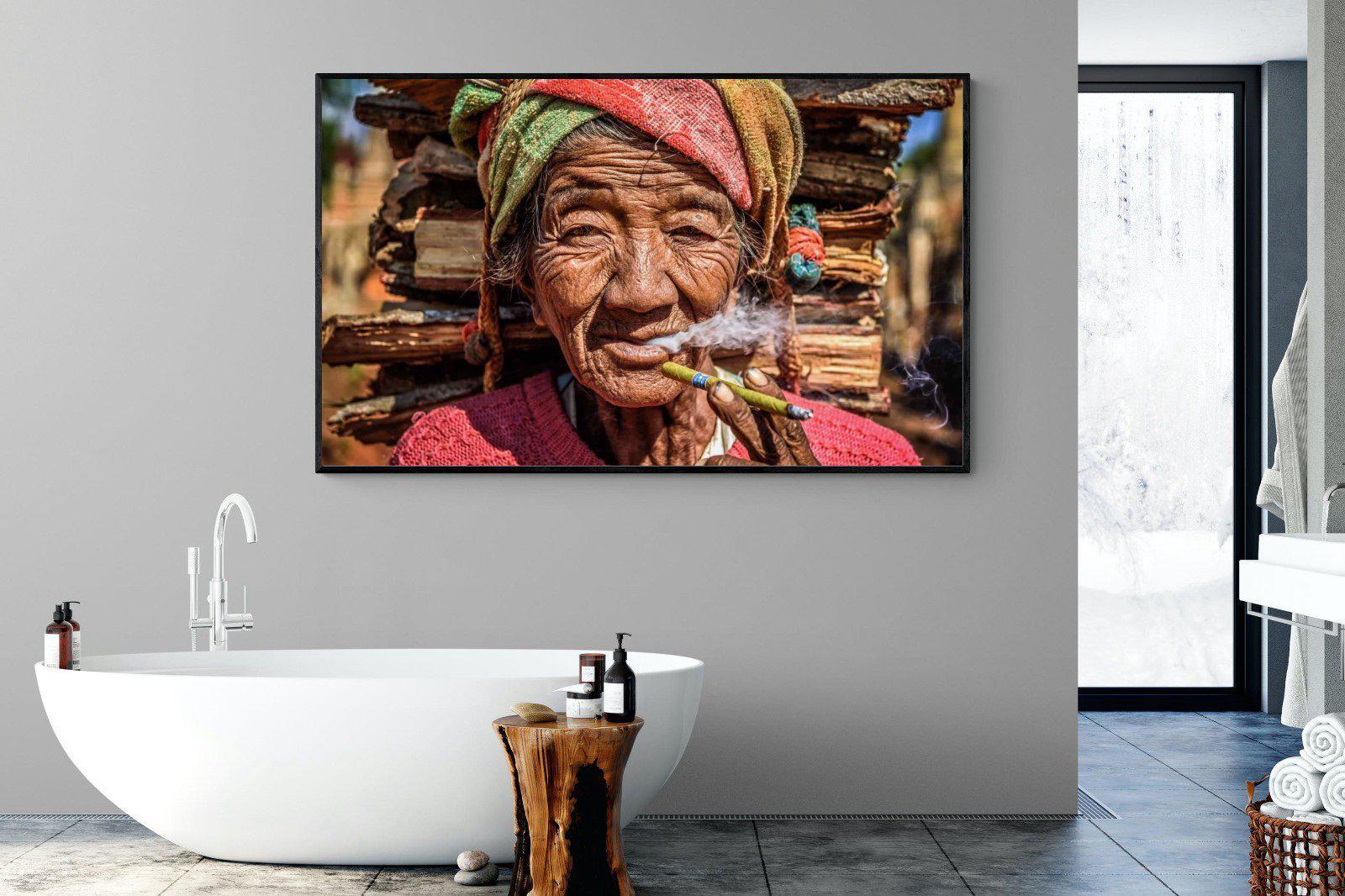 Burma-Wall_Art-180 x 110cm-Mounted Canvas-Black-Pixalot