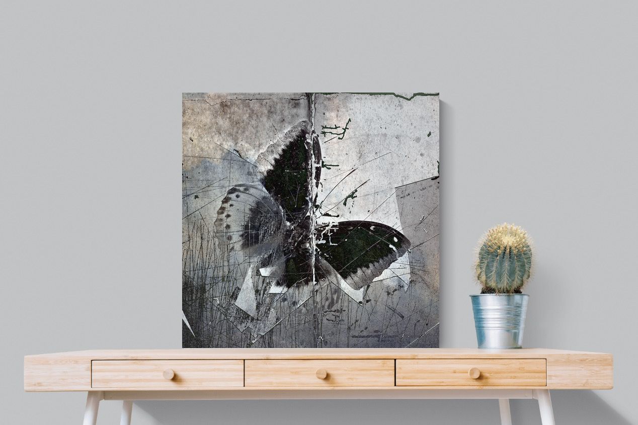 Butterfly Art-Wall_Art-80 x 80cm-Mounted Canvas-No Frame-Pixalot