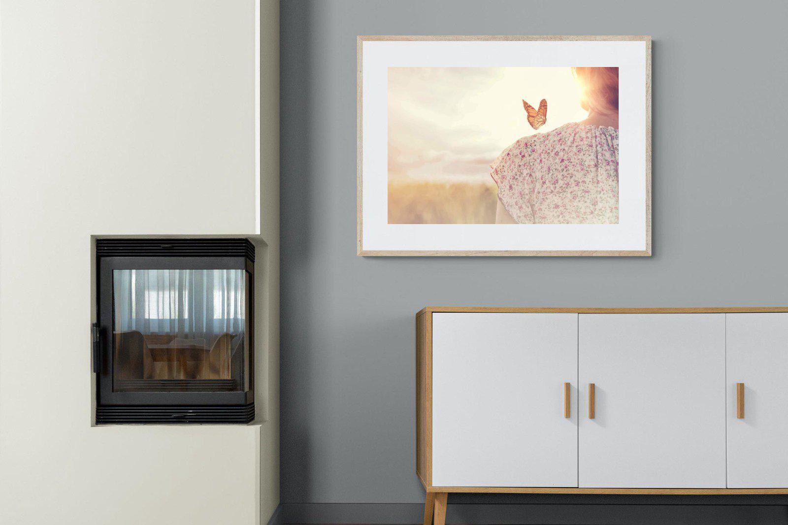 Butterfly-Wall_Art-100 x 75cm-Framed Print-Wood-Pixalot