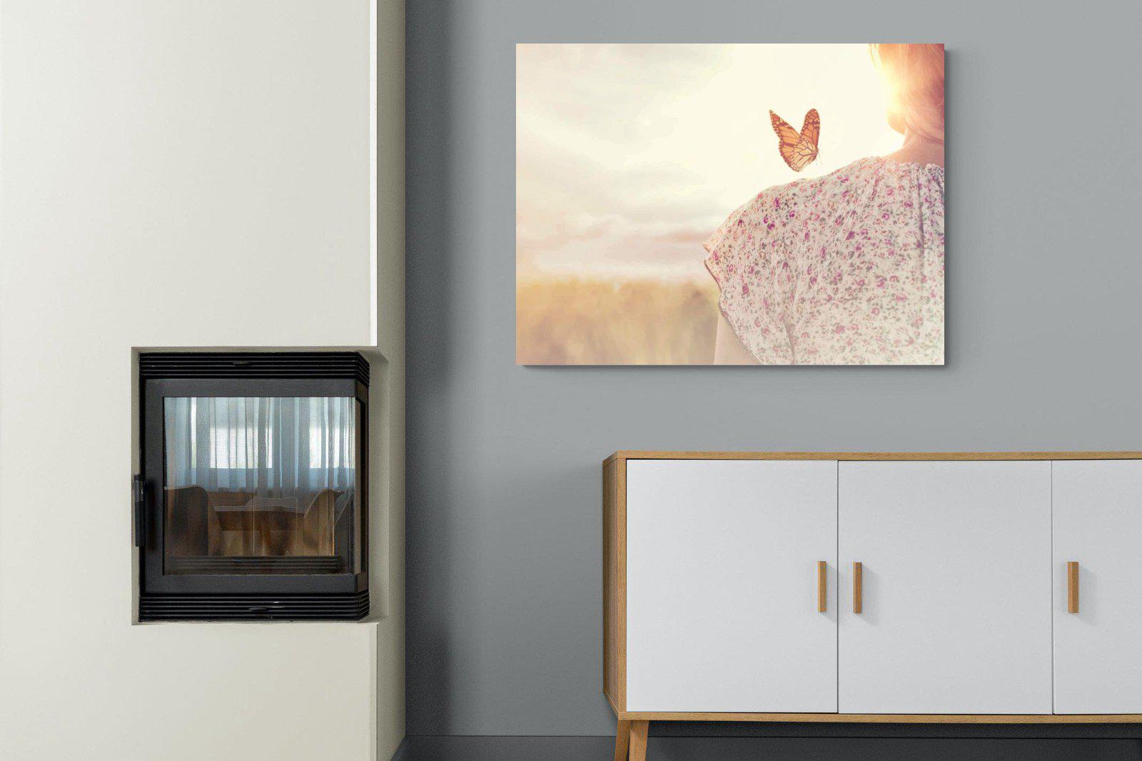 Butterfly-Wall_Art-100 x 75cm-Mounted Canvas-No Frame-Pixalot