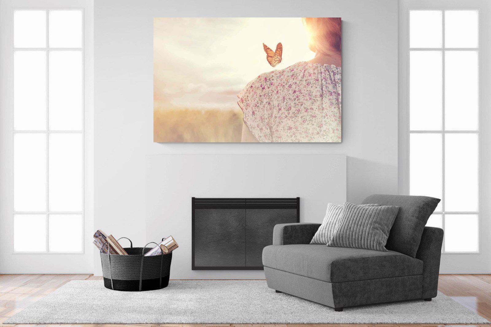 Butterfly-Wall_Art-150 x 100cm-Mounted Canvas-No Frame-Pixalot
