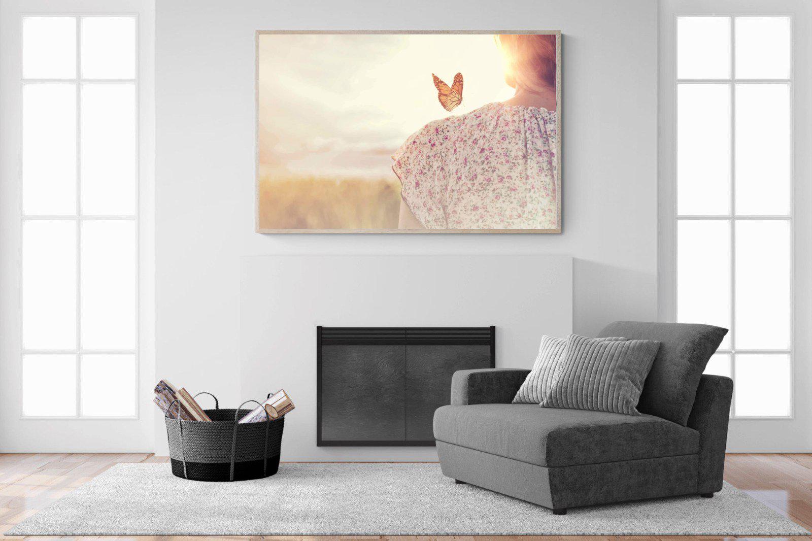Butterfly-Wall_Art-150 x 100cm-Mounted Canvas-Wood-Pixalot