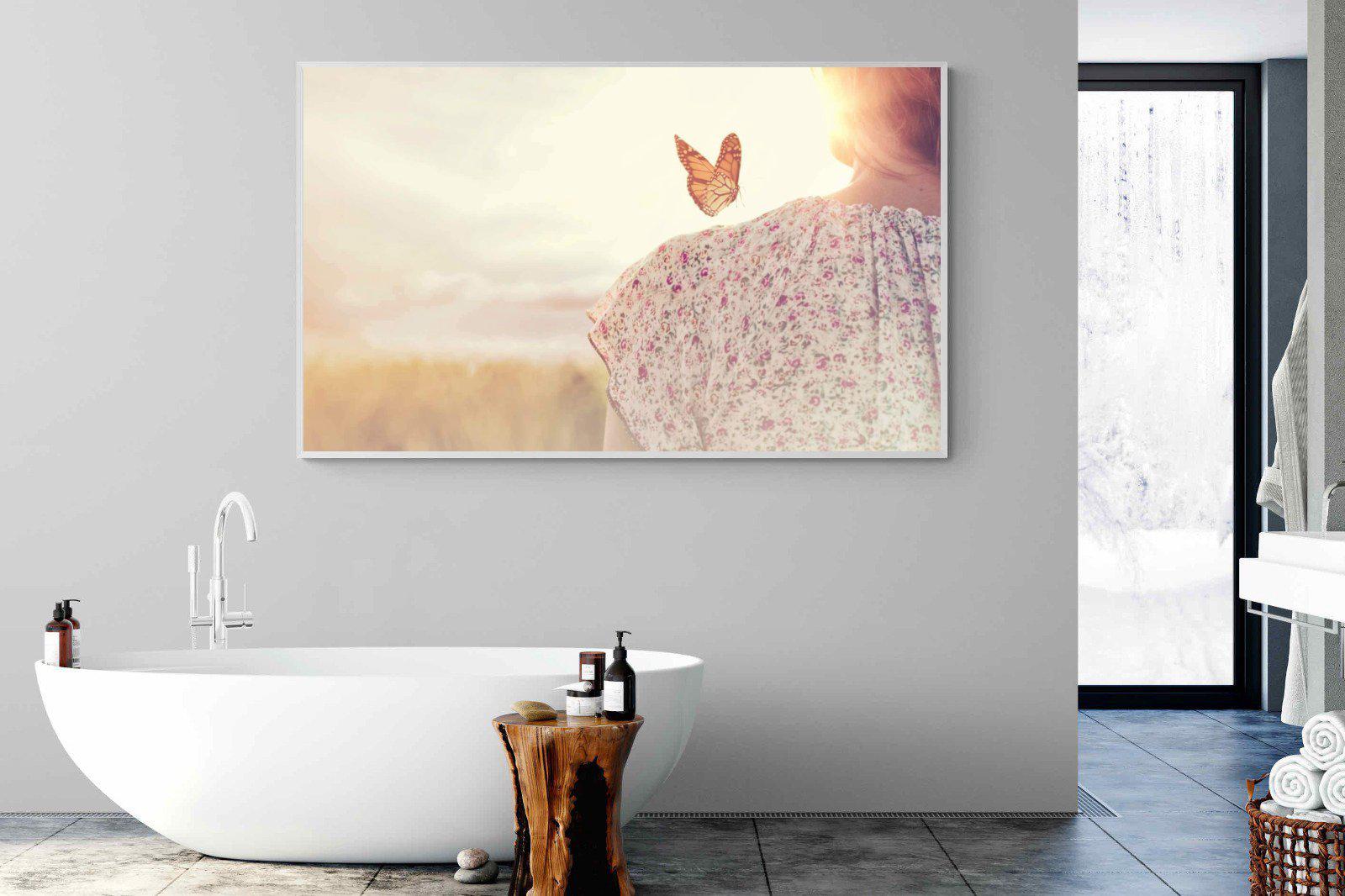 Butterfly-Wall_Art-180 x 110cm-Mounted Canvas-White-Pixalot