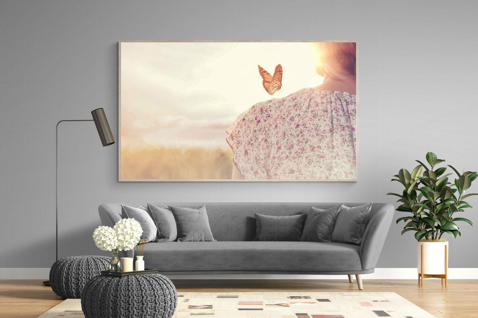 Butterfly-Wall_Art-220 x 130cm-Mounted Canvas-Wood-Pixalot
