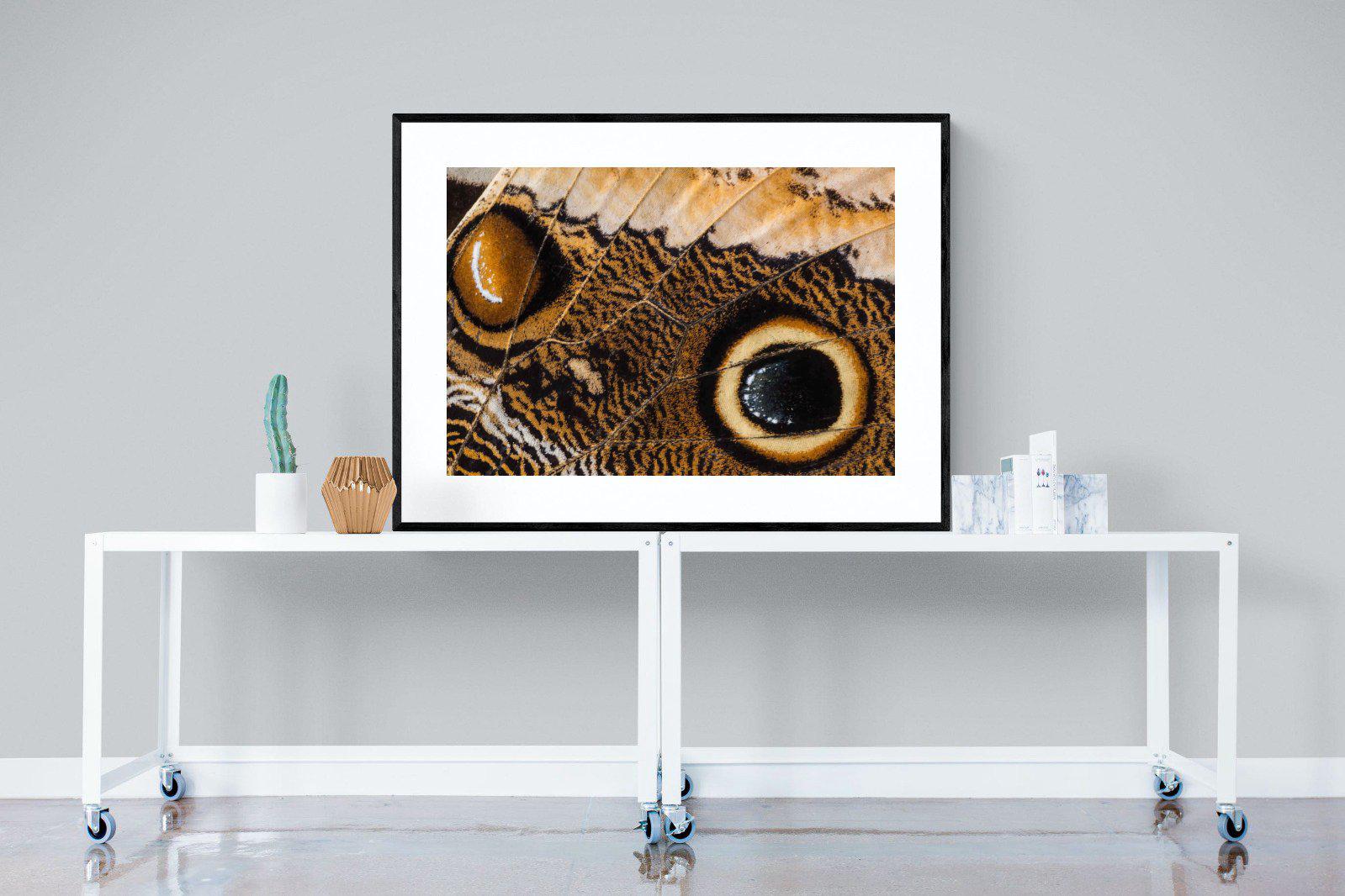 Butterly Wings-Wall_Art-120 x 90cm-Framed Print-Black-Pixalot