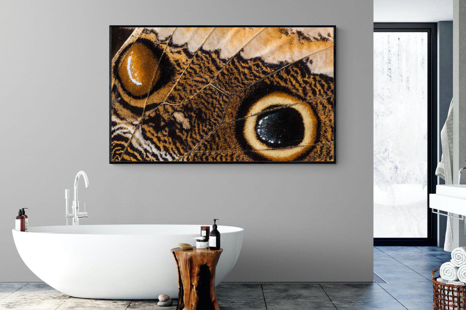 Butterly Wings-Wall_Art-180 x 110cm-Mounted Canvas-Black-Pixalot