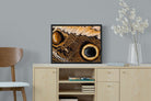 Butterly Wings-Wall_Art-60 x 45cm-Mounted Canvas-Black-Pixalot