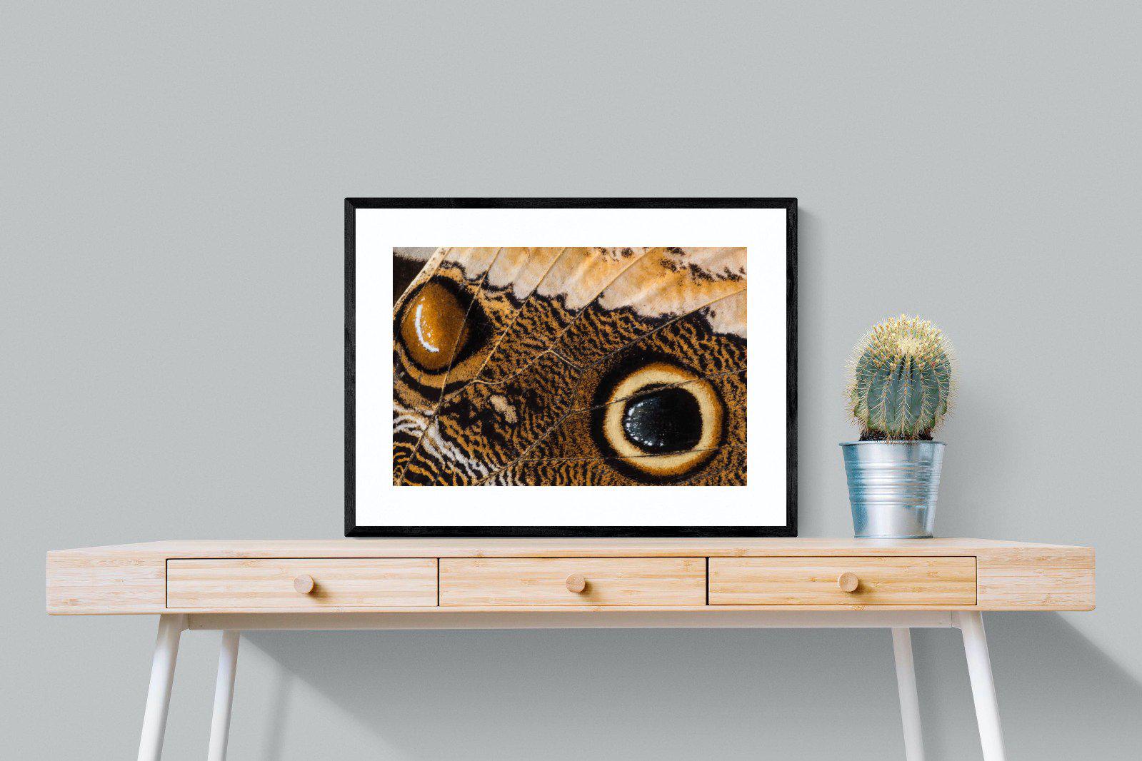 Butterly Wings-Wall_Art-80 x 60cm-Framed Print-Black-Pixalot