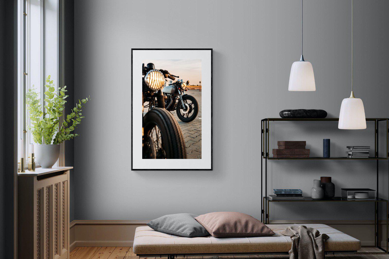 Cafe Racers-Wall_Art-100 x 150cm-Framed Print-Black-Pixalot
