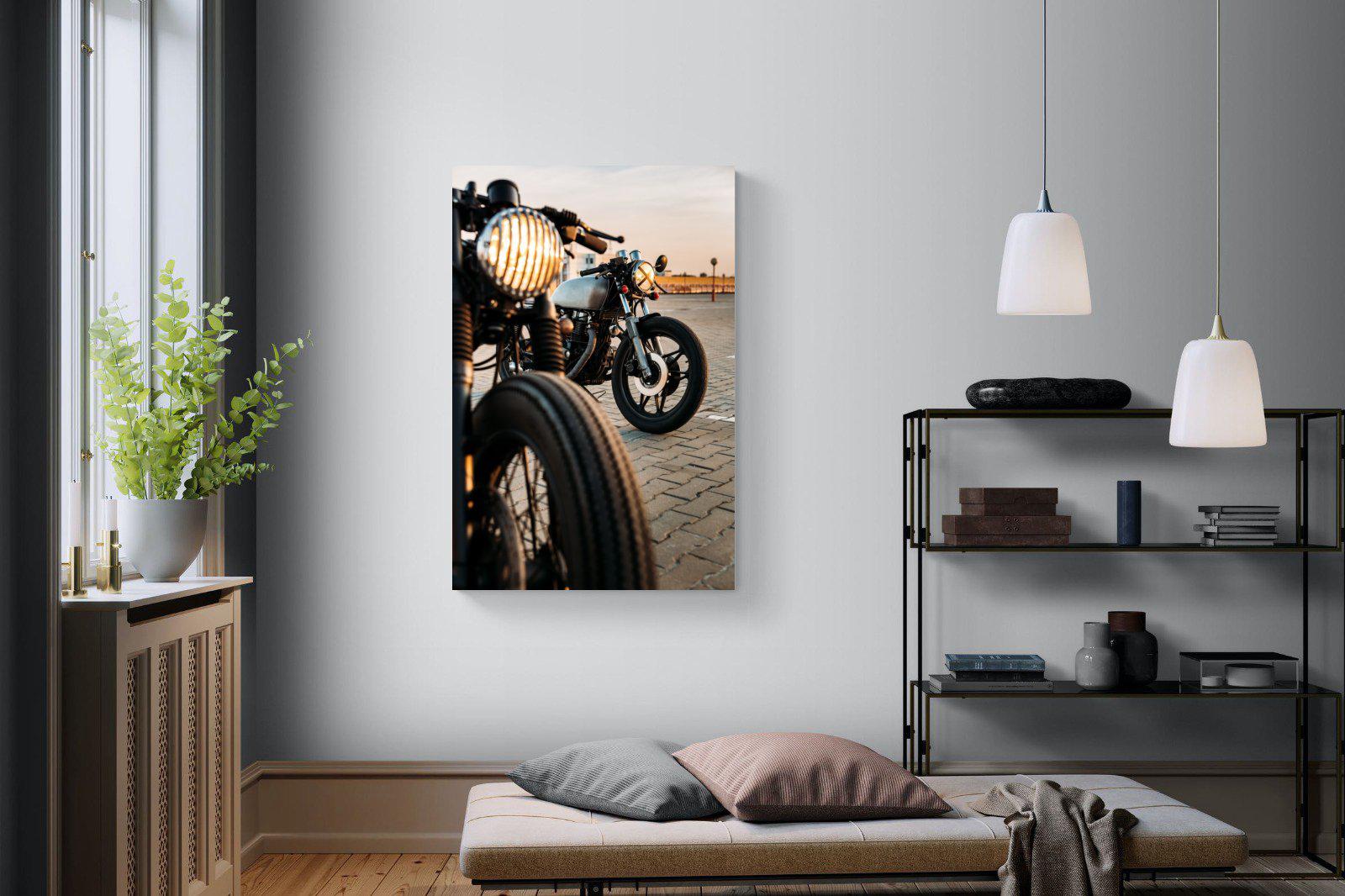 Cafe Racers-Wall_Art-100 x 150cm-Mounted Canvas-No Frame-Pixalot