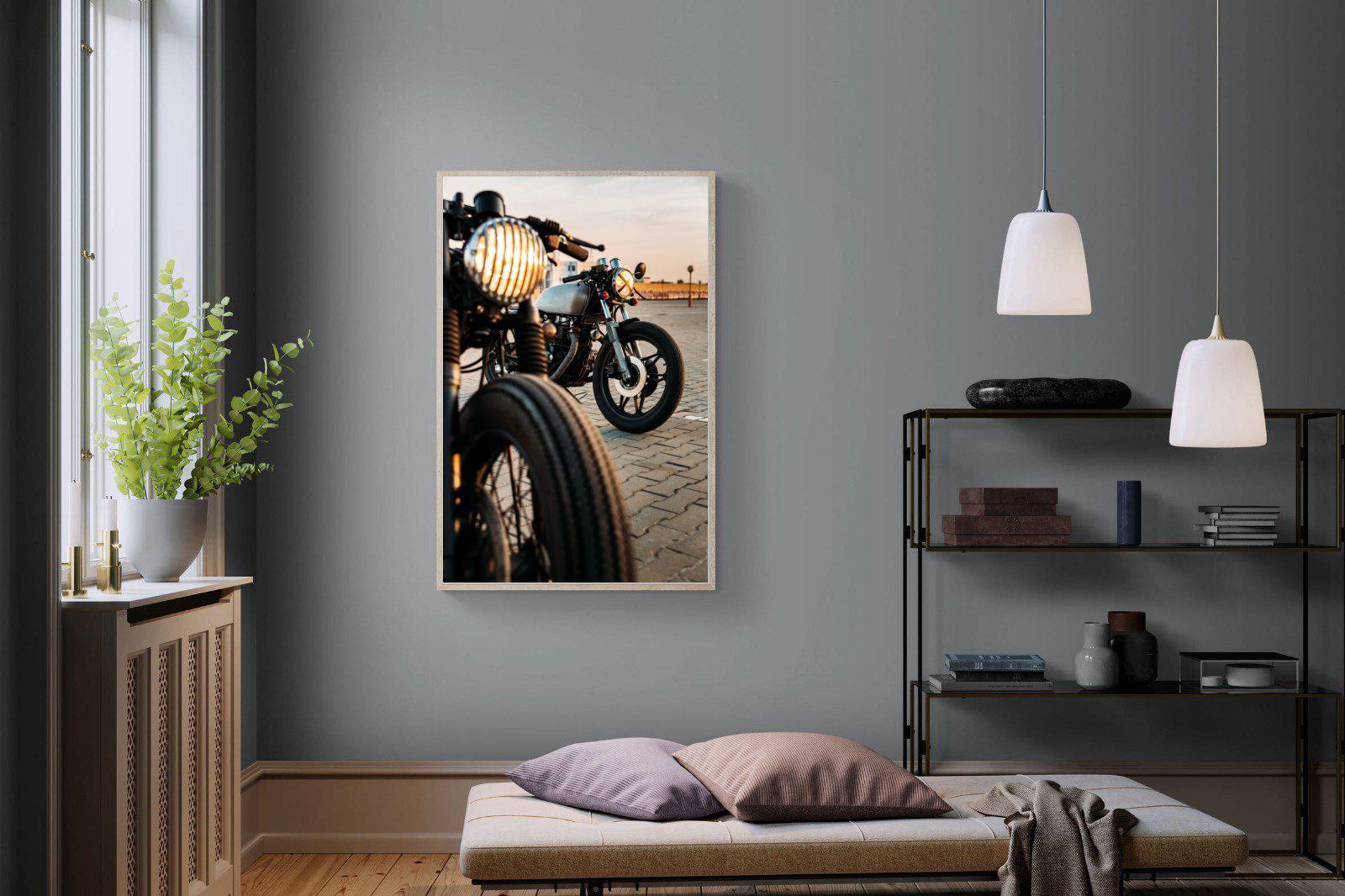 Cafe Racers-Wall_Art-100 x 150cm-Mounted Canvas-Wood-Pixalot