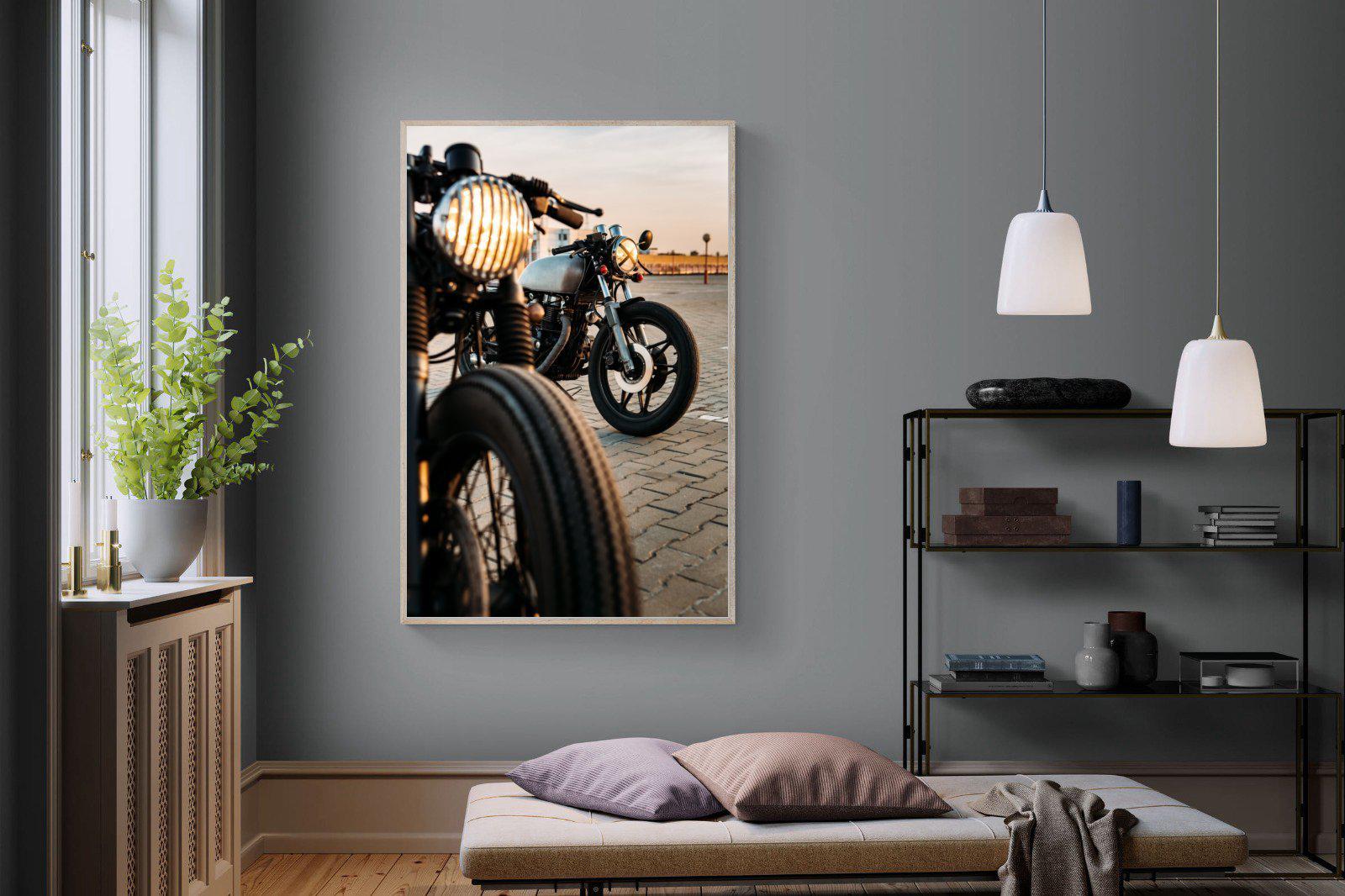 Cafe Racers-Wall_Art-120 x 180cm-Mounted Canvas-Wood-Pixalot