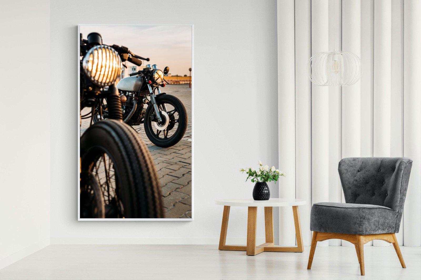 Cafe Racers-Wall_Art-130 x 220cm-Mounted Canvas-White-Pixalot