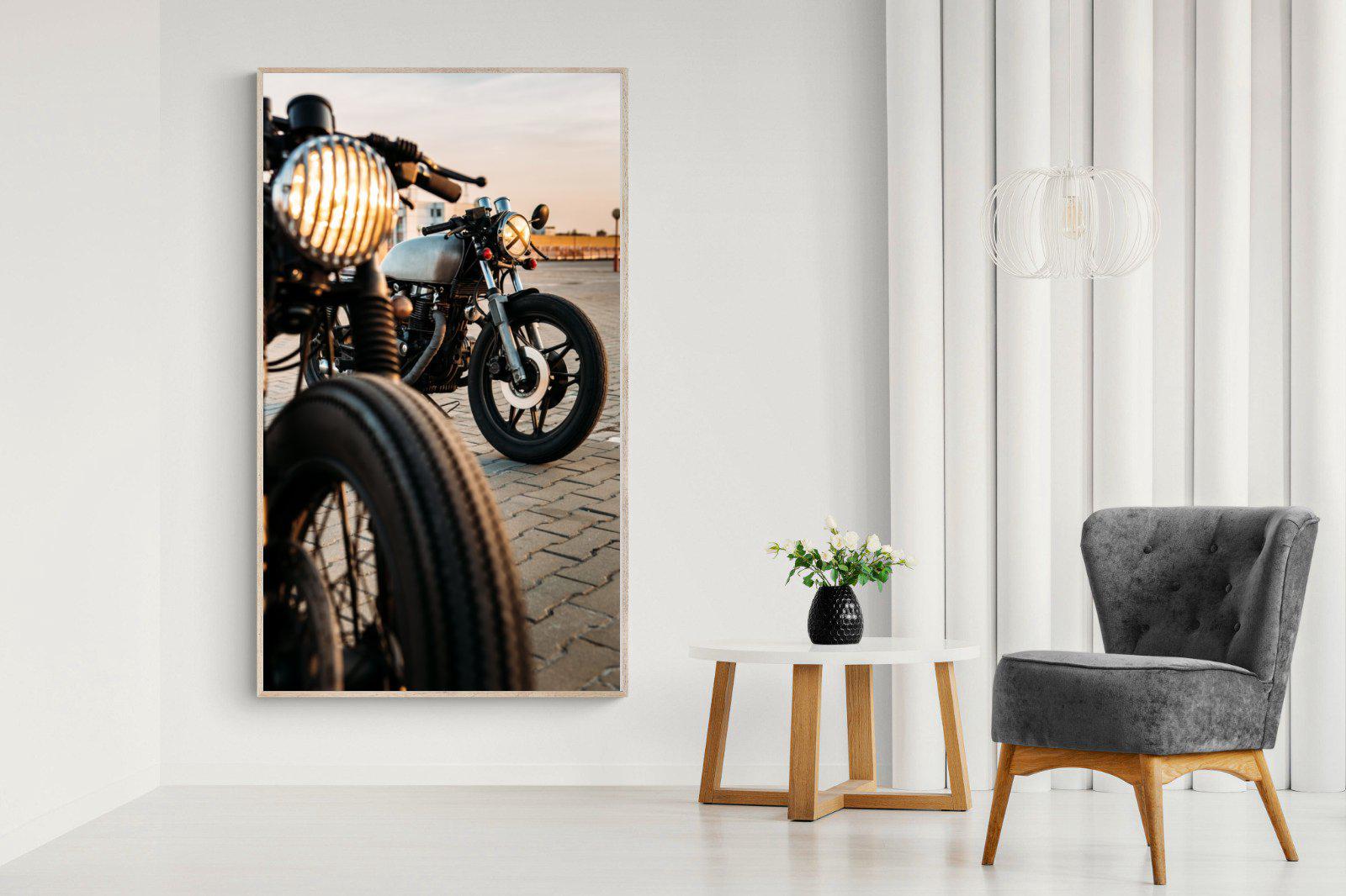 Cafe Racers-Wall_Art-130 x 220cm-Mounted Canvas-Wood-Pixalot