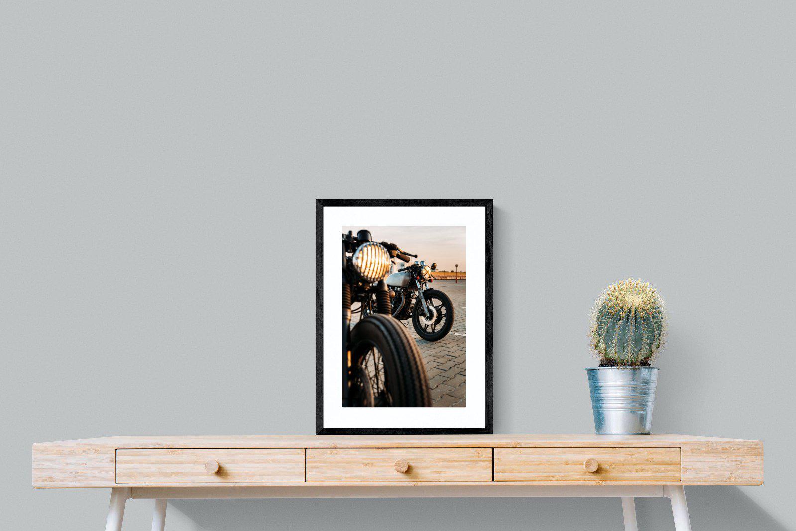 Cafe Racers-Wall_Art-45 x 60cm-Framed Print-Black-Pixalot