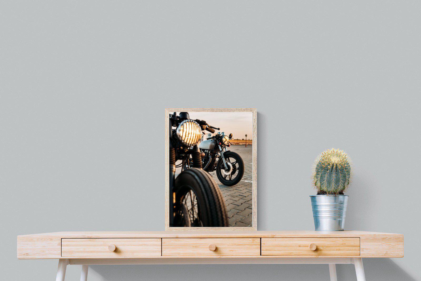 Cafe Racers-Wall_Art-45 x 60cm-Mounted Canvas-Wood-Pixalot