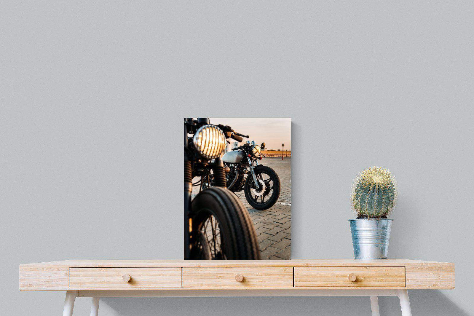 Cafe Racers-Wall_Art-45 x 60cm-Mounted Canvas-No Frame-Pixalot